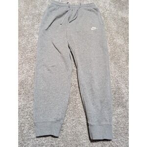 Nike Joggers Mens Small Grey Sportswear Club Fleece Sweatpants Embroidered Logo